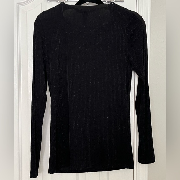 BCBG WOMENS SWEATER, BLACK a with sparkle, size Medium🔥 - Picture 6 of 7